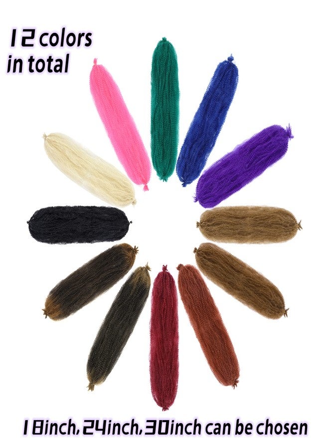 Vomella Springy Afro Twist Hair 8 Packs Marley Twist Braiding Hair Pre Separated Spring Twist Hair for Faux Locs Crochet Hair Kinky Twist for Braiding Synthetic Hair Extensions (pink#, 24inch(Pack of 8) - Image 5